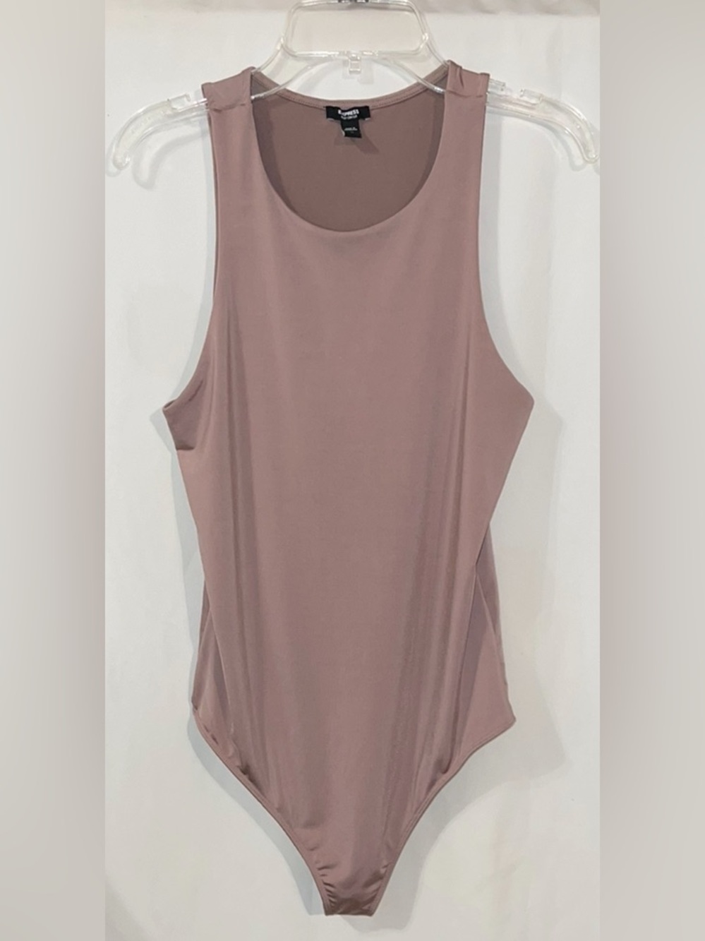 Express Mauve Scoop Neck Bodysuit